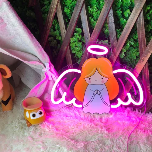 Miniatura 11 de Letrero de neón de robot, adorable y contemporáneo, luz de neón para decoración de sala de estar, letrero de neón para habitación de niños, regalo