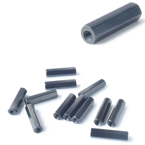 Miniatura 6 de 12 piezas M3 x 0.492 in hexagonal de aluminio separador separador longitud de la columna 0.492 in, 0.394-1.378 in disponible para carreras Drone FPV