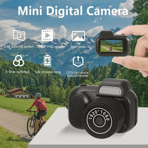 Miniatura 4 de Mini llavero cámara digital – 1080P HD Ultra portátil de bolsillo cámara digital de bolsillo con un botón de operación AVI formato compatible