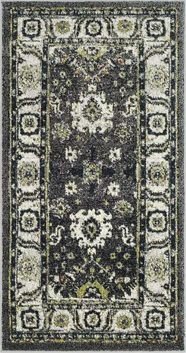 Miniatura 24 de SAFAVIEH Vintage Hamadan Collection - Alfombra de área de 2 pies 3 pulgadas x 4 pies, naranja y azul, diseño tradicional persa, no desprende pelusa