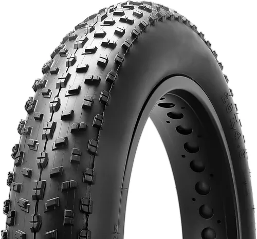 MOHEGIA Fat Bike Tire: 20x3.0/20x4.0/26x3.0/26x4.0 Inch Foldable Replacement for E-Bike and MTB On-Road and Off-Road