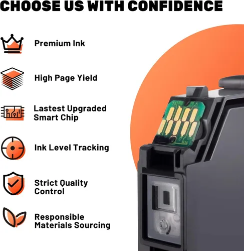 Miniatura 4 de Cartuchos de tinta COCCINK 273XL remanufacturados con Epson 273 XL T273 Work with XP-520 XP-620 XP-610 XP-600 XP-800 XP-810 XP-820 Printer Combo