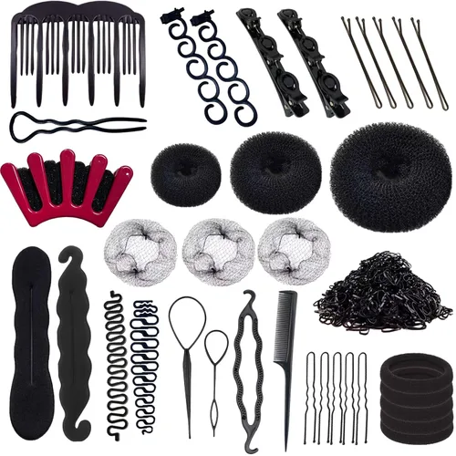 Juego de peinado de cabello, accesorios para trenzar bricolaje, herramienta mágica de trenzado de cabello en espiral rápido para mujeres y niñas