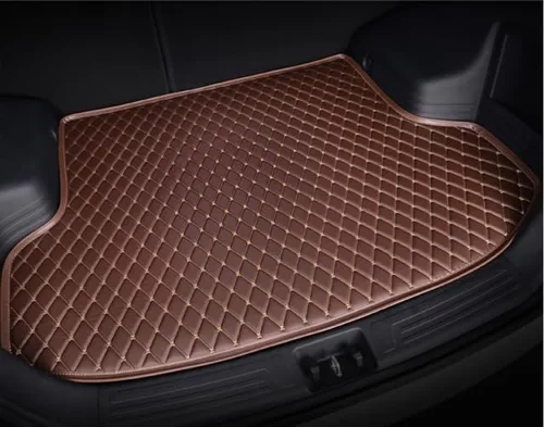 Miniatura 10 de Tapete de carga personalizado para maletero de automóvil, impermeable, antideslizante, protección para todo tipo de clima, material de cuero, Negro
