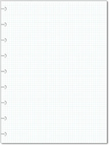 Miniatura 12 de Páginas de notas en cuadrícula se adaptan a 9 discos de planificadores clásicos Happy Planner, recambios de notas, insertos preperforados para Happy
