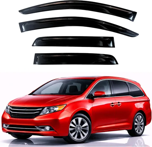 Miniatura 273 de KPY Visor de ventana compatible con Hyundai Tucson 2021-2025, 4 piezas de deflector de ventilación para ventana lateral, estilo Mugen, protector