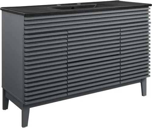 Miniatura 26 de Modway Render 23.5" tocador de baño en nogal (lavabo no incluido)