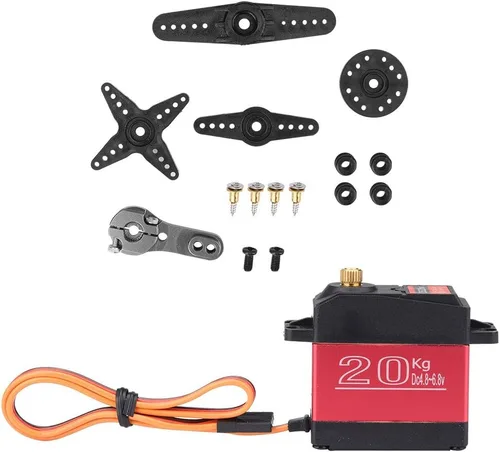 Miniatura 9 de RC Servo, 44.1 lbs 55.1 lbs Metal Gear High Torque Digital Servo para amantes de RC (44.1 lbs)