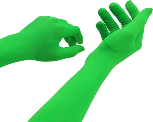 Miniatura 3 de Guantes de elastano de 15 pulgadas para hombre y mujer, con longitud al codo, elásticos, para disfraz de cosplay