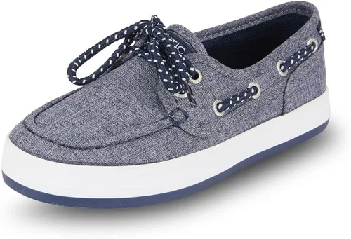 Miniatura 2 de Nautica Spinnaker - Mocasines casuales para niños con 2 ojos de encaje (niño pequeñoniño grande)