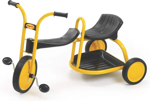 Miniatura 10 de MYRIDER Triciclo para niños pequeños, triciclo para niños de preescolar, guardería, triciclos para niños de juegos, neumáticos de goma, Bicicleta