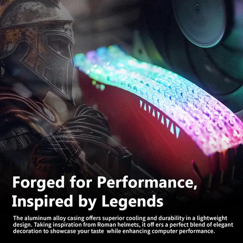 Miniatura 4 de DATO Memoria RAM DDR4 de 16 GB (8 GBx2) con disipador de calor RGB de hasta 3200 MHz CL16 1.35V XMP PC4-25600 288 pines no ECC UDIMM módulo