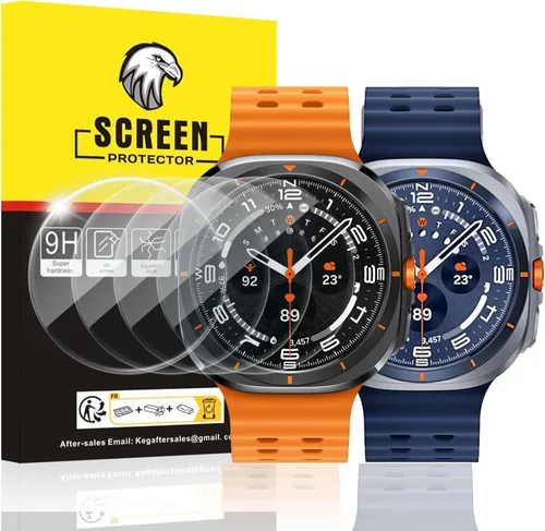 Miniatura 11 de SPGUARD Paquete de 4 protectores de pantalla para Samsung Galaxy Watch 7 de 1.575 pulgadas (1.575 in), película transparente de vidrio templado