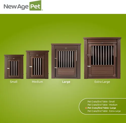 Miniatura 9 de New Age Pet ECOFLEX InnPlace - Jaula para perros y mesa auxiliar, perrera estilo muebles de interior, para perros pequeños, medianos, grandes y XL