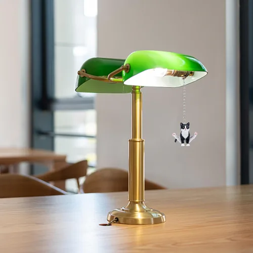 Miniatura 5 de Cadena de tirón del ventilador de techo de gato Dotlite, extensión de encanto con tira de cadena de gato de gimnasio realista y linda, cadenas