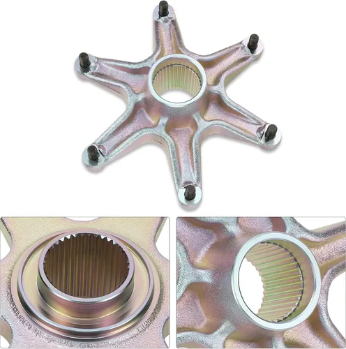 Miniatura 5 de M MATI Piñón de eje trasero y kit de soporte de collar de cubo de montaje para Yamaha Raptor 660 2001-2005 YFM660R