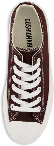 Miniatura 5 de CUSHIONAIRE Zapatillas de lona Vasco Low Top para mujer + espuma viscoelástica