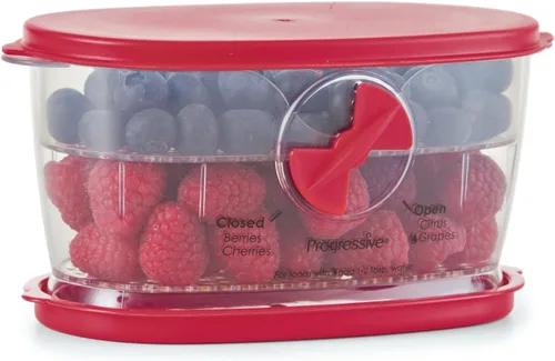 Miniatura 7 de PrepWorks Berry Keeper, rojo - Almacenamiento que mejora la frescura para bayas y frutas pequeñas