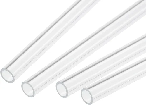 MECCANIXITY Tubo Redondo Rígido Transparente de Acrílico 6mm (1/4") ID 8mm (5/16") OD 356mm para Lámparas y Linternas, Sistema de Refrigeración por