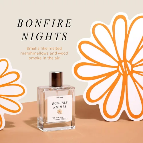 Miniatura 2 de Just Juice - Las noches de hoguera de The Summer I Turned Pretty - Perfume de especias cálidas y vainilla tostada para mujeres y hombres - 0.3 oz