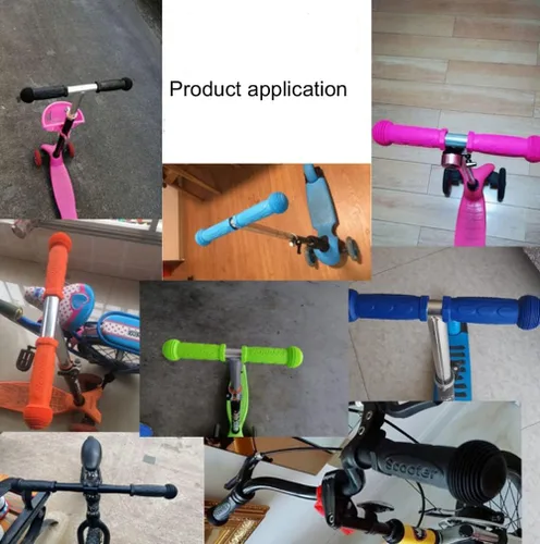 Miniatura 4 de Manillar de agarre para scooter, 1 par de agarre de bicicleta apto para 2-3-4 ruedas Kid Kick Scooters, bicicleta para niños Negro