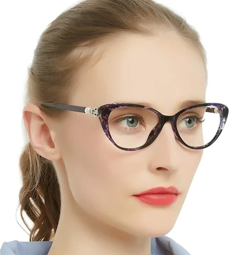 Miniatura 9 de MARE AZZURO Gafas de lectura progresivas multifocales con bloqueo de luz azul para mujer Cateye