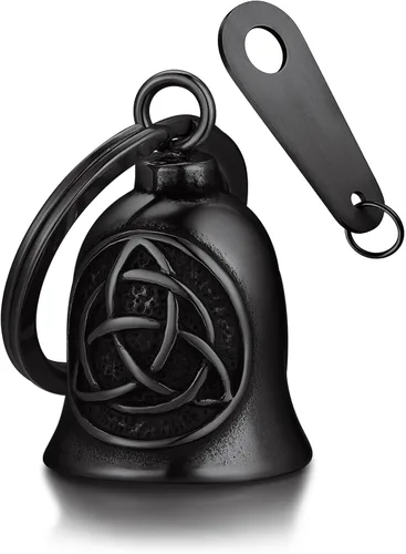 Miniatura 26 de Bandmax Llavero de motocicleta para motociclista, de acero inoxidable, campanas de guardián de conducción segura para motocicletas