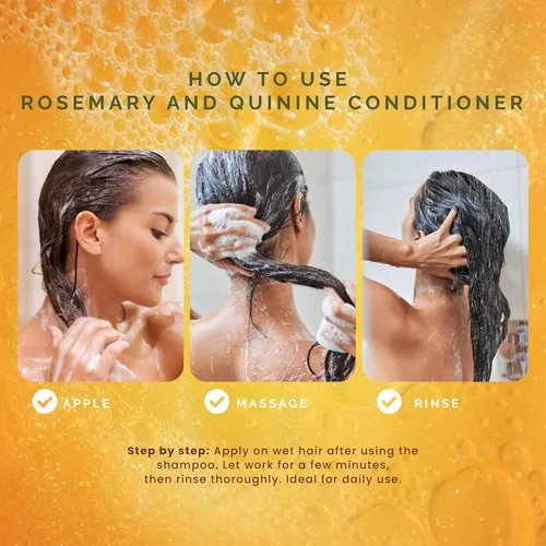 Miniatura 6 de Pili Natural Acondicionador Romero y Quinina - Romero y Quina Balsamo - Fortalece los folículos pilosos, previene la caída del cabello y ayuda a