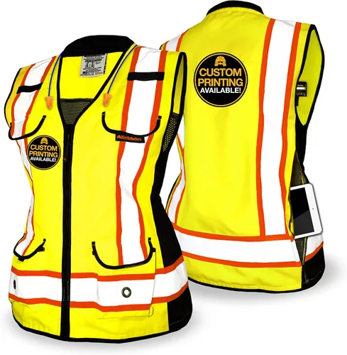 KwikSafety - Charlotte, NC - GODMOTHER (LOOSE FIT) Class 2 & Class 3 Safety Vest for Women [TABLET POCKET] ANSI OSHA