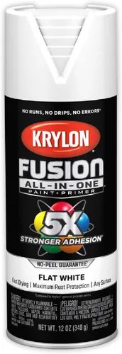 Miniatura 161 de Krylon Fusion - Pintura en aerosol adhesiva todo en uno para uso en interiores y exteriores, 12 onzas, aluminio