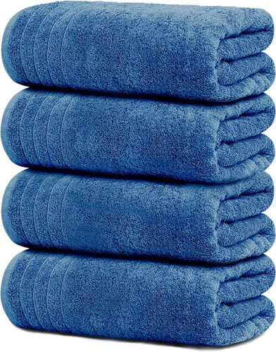 Miniatura 12 de Tens Towels Paquete de 4 toallas de baño extra grandes de 30 x 60 pulgadas, 100% algodón, más grandes y ligeras, más rápidas de secar, súper suaves