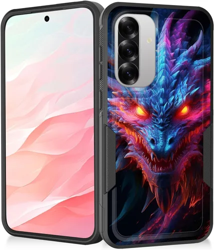 Miniatura 13 de Funda para Galaxy A14 5G, resistente de doble capa híbrida de policarbonato duro, goma suave, a prueba de golpes, funda protectora resistente
