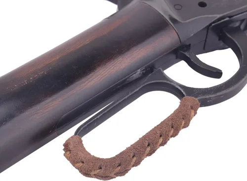 Miniatura 4 de Envoltura de palanca de cuero de gamuza para rifles y escopetas de acción de palanca, hecha a mano Marrón marrón