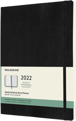 Miniatura 21 de Moleskine Agenda mensual clásica de 12 meses de 2022, tapa suave, grande (5 x 8.25 pulgadas), color negro