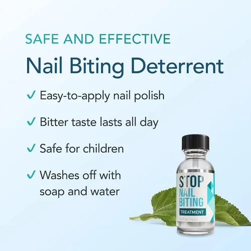 Miniatura 7 de Tratamiento para detener las mordeduras de uñas para niños y adultos – Esmalte de uñas sin mordida sabor amargo, disuasorio para chupar el pulgar