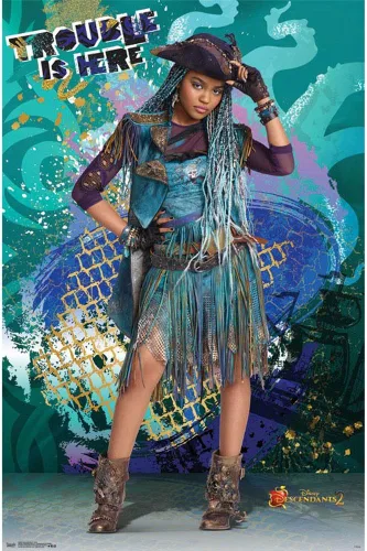 Miniatura 6 de Trends International Disney Descendants 2 - Póster de pared de Uma, 22.375 x 34 pulgadas, paquete de póster y clip