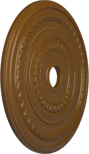 Miniatura 58 de Ekena Millwork CM25COFCS Cole Medallón de Techo, 25 3/8"OD x 3 3/8"ID x 1 3/8"P, pintado a mano Flash Cobre