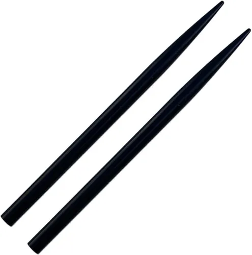Paquete de 2 agujas Jig Pro Shop de 3 1/2 pulgadas, punta cónica negra, 550 tipo III Paracord FID, cordones, agujas de costura