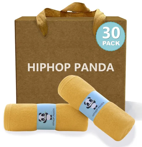 Miniatura 16 de HIPHOP PANDA Toallitas para bebé, rayón hecho de bambú - 2 capas ultra suaves y absorbentes, toalla facial de baño para recién nacidos - toallitas
