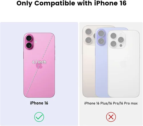 Miniatura 2 de Nillkin Funda para iPhone 16 con cubierta deslizante para cámara, [protección mejorada de lente de cámara] Funda protectora delgada a prueba