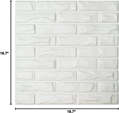Miniatura 10 de Art3d Panel de Pared de Diamante 3D de PVC Dentado a Juego-Negro Mate, para Decoración Interior Residencial y Comercial Diamante mate negro