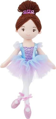 Miniatura 15 de June Garden Muñeca bailarina personalizada de 16 pulgadas, Monica, muñeca de ballet de felpa impresa con nombre personalizado para niñas, regalo