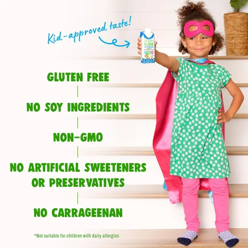 Miniatura 6 de Orgain Organic Kids - Batido nutricional de proteínas para niños, chocolate, aperitivos saludables para niños, 8g de proteína láctea, 3g de fibra