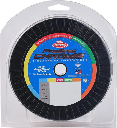 Miniatura 5 de Berkley ProSpec - Línea de pesca trenzada de agua salada cromada de 5 x 20 pies