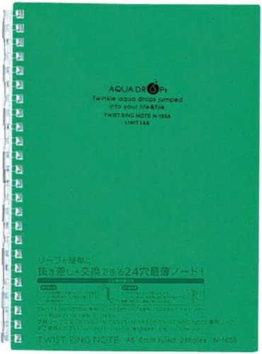 Miniatura 10 de Lihit Lab. Cuaderno recargable (diario), repuesto de papel rayado, 30 hojas, 8.2 x 5.8 pulgadas (N1650)