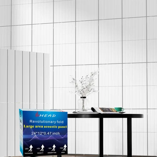 Miniatura 26 de BSHEAD 10 piezas de paneles acústicos de microfibra de 165dtex, paneles de pared insonorizantes autoadhesivos, paneles de espuma de 12 x 12 x 0.4