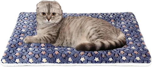Miniatura 25 de Mora Pets Cama para perros ultra suave con bonito estampado de estrellas, lavable para perros grandes, medianos y pequeños, reversible, forro polar