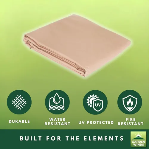 Miniatura 7 de Garden Winds Cubierta superior de repuesto RipLock 500 reforzada resistente compatible con Garden Treasures modelos de columpio para 2 personas Beige