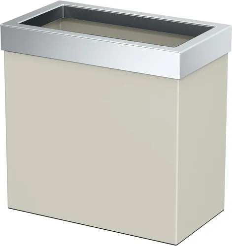 Miniatura 21 de Gatco Cubo de basura rectangular moderno, latón cepillado, cubo de basura de acero inoxidable con tapa extraíble, a prueba de fugas, capacidad de 3