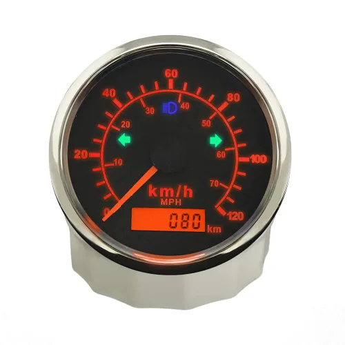 Miniatura 2 de ELING Velocímetro GPS odómetro 120KM/H 70MPH kilometraje ajustable alarma de sobrevelocidad para barco, coche, camión, motocicleta, 3.346 in Negro
